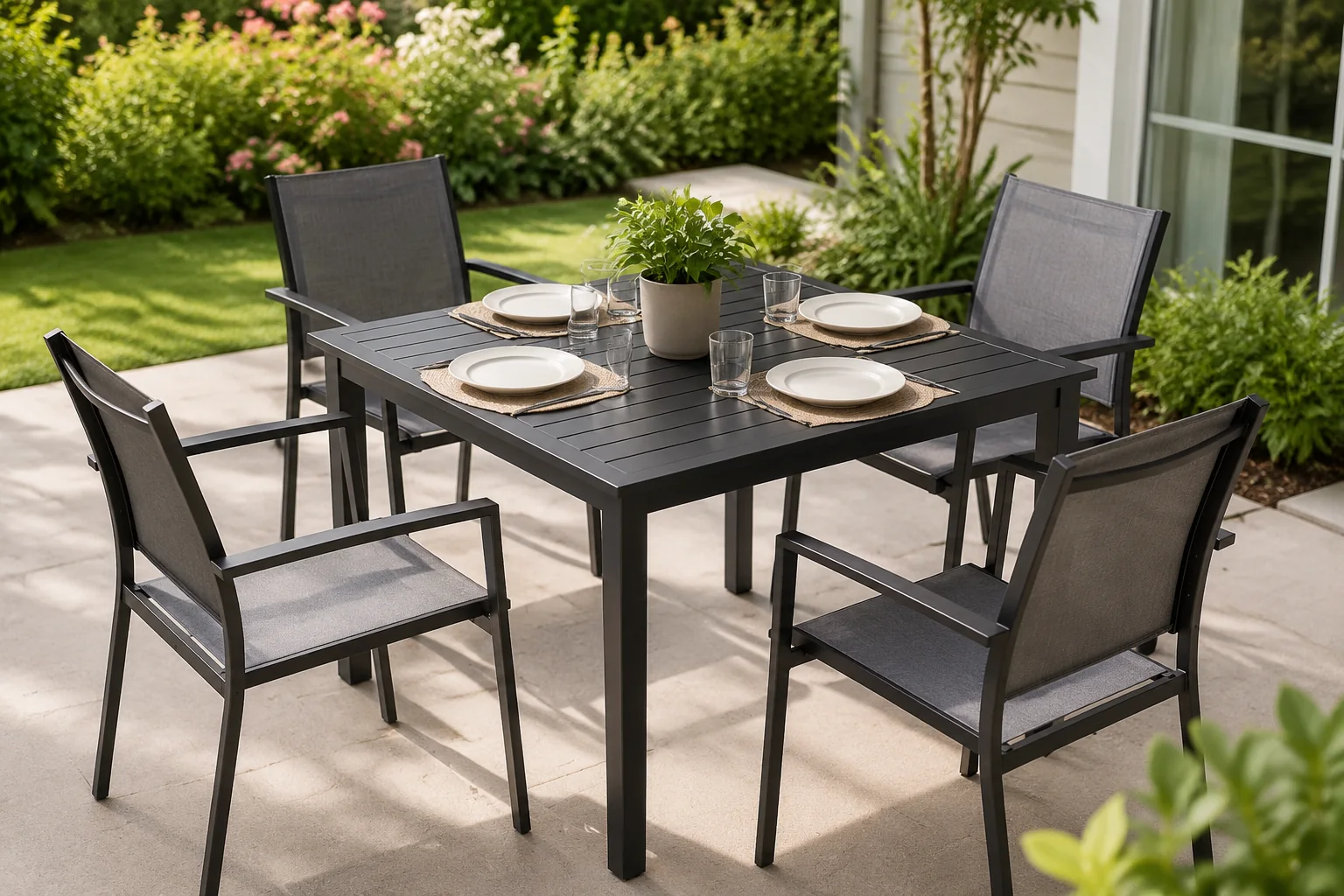Noluxia Square Outdoor Dining Table - Image 3