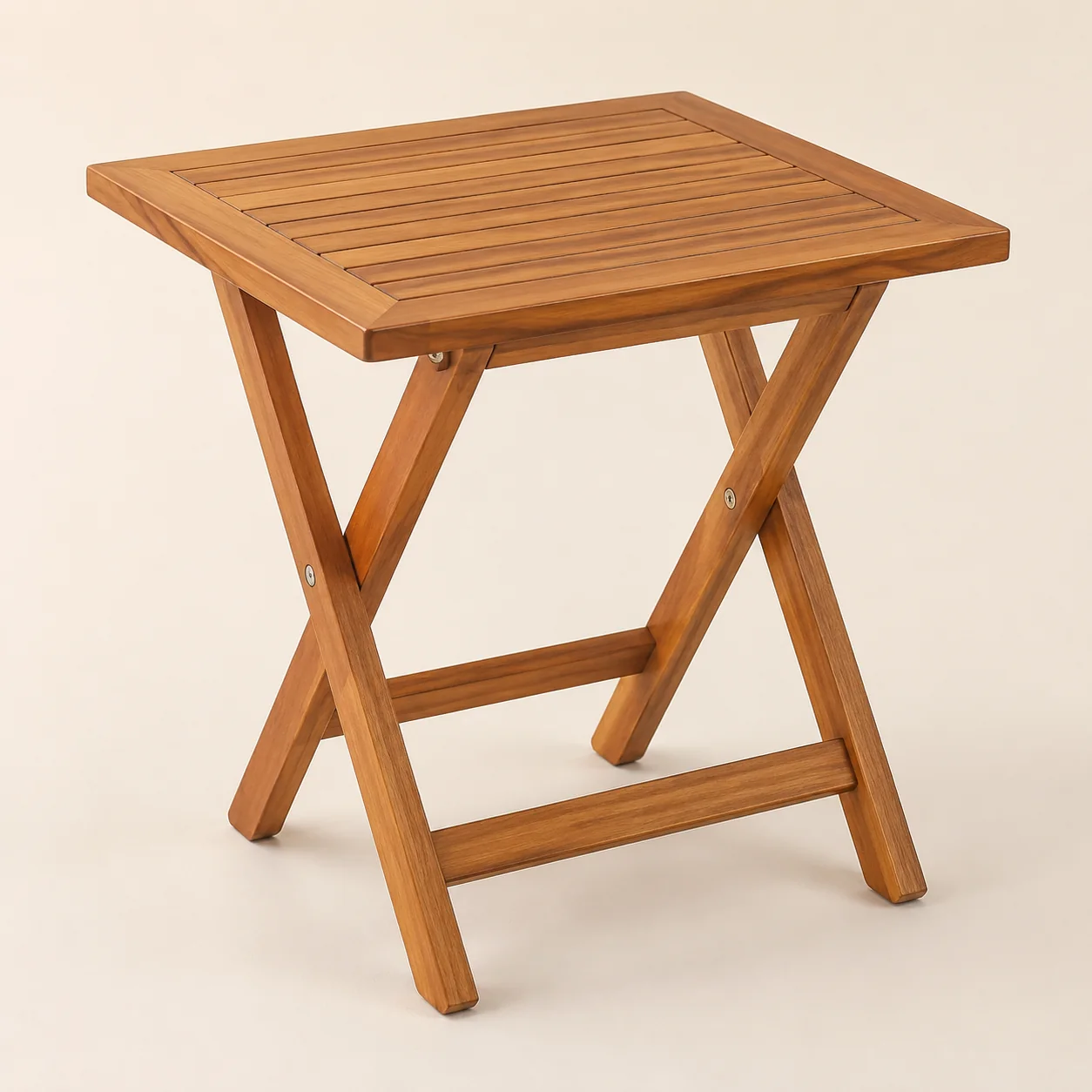 Noluxia Acacia Folding Side Table