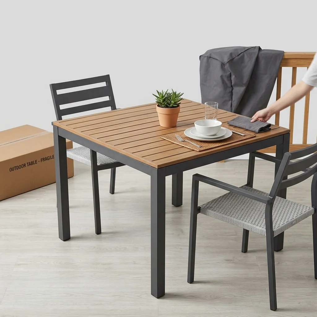 Noluxia Square Outdoor Dining Table - Image 4