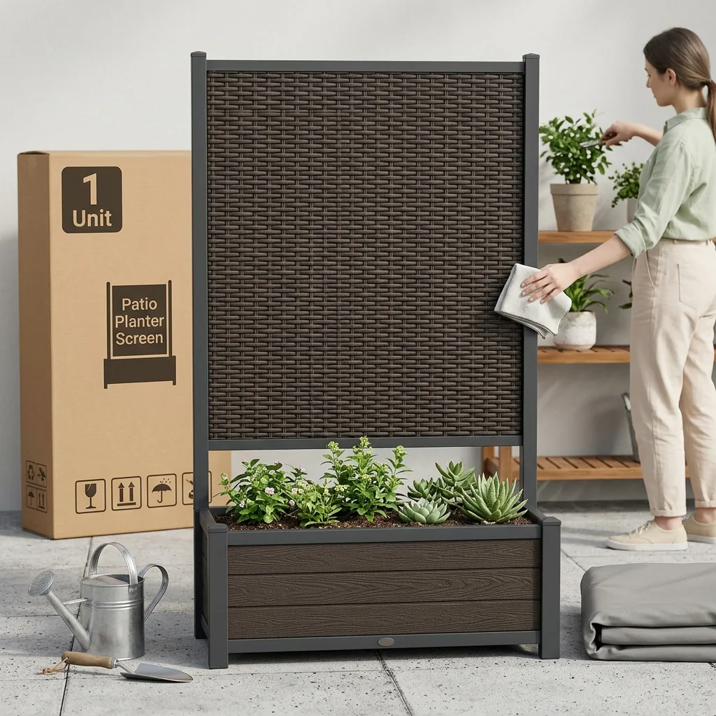 Noluxia Patio Privacy Screen Planter - Image 4