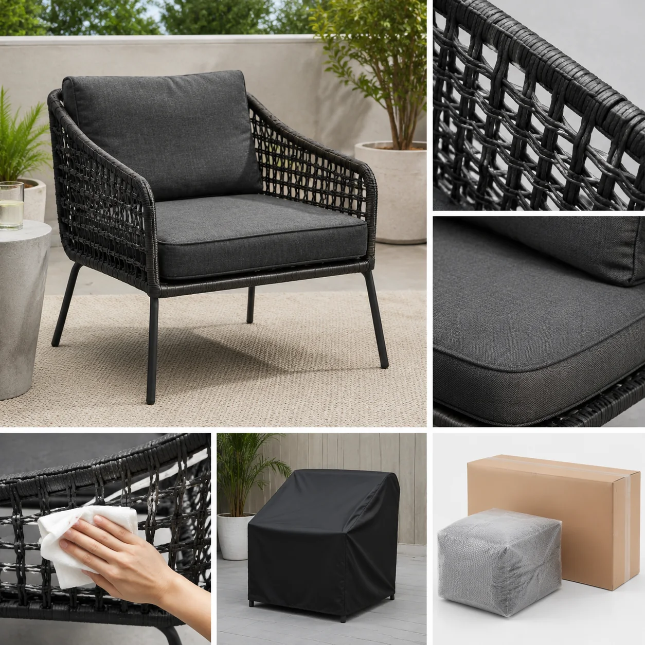 Noluxia Weather-Ready Patio Lounge Chair - Image 4